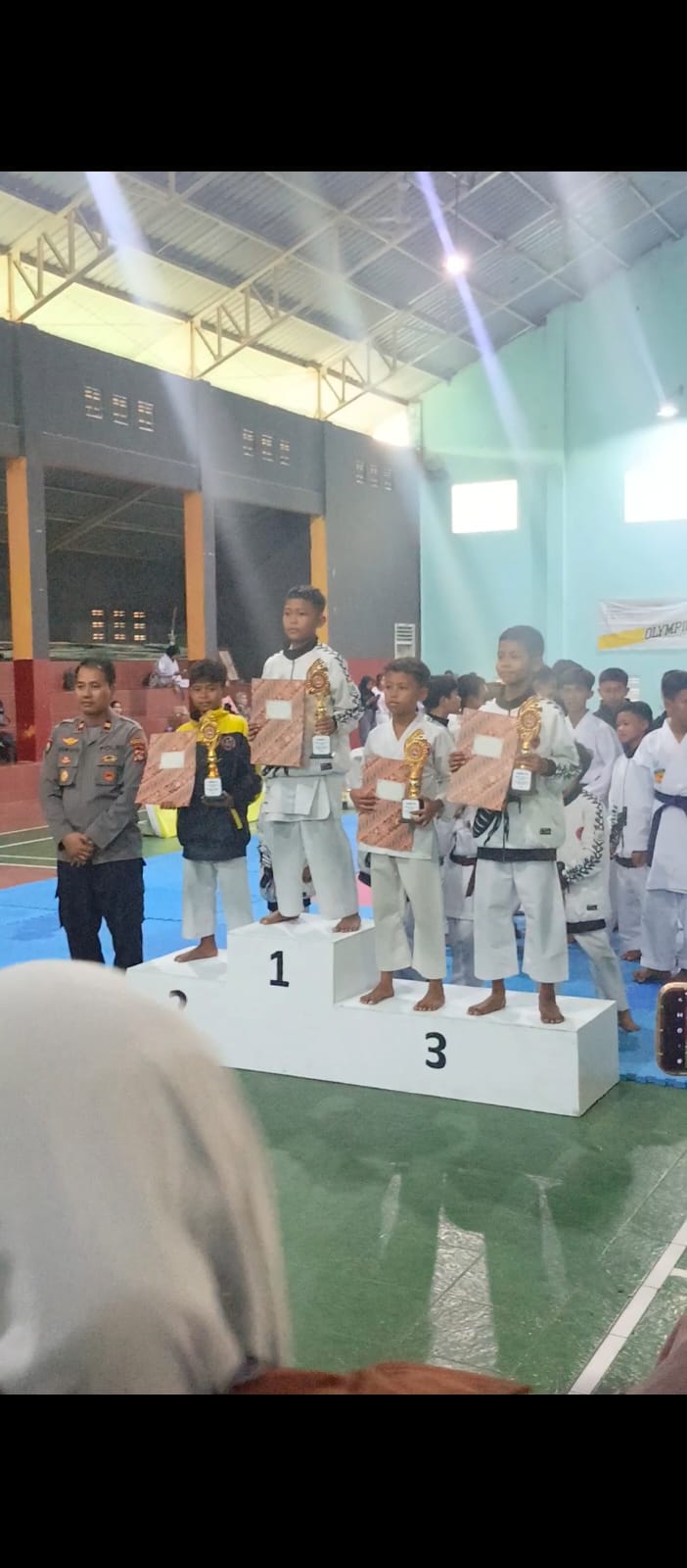 Anak Balong di Kejuaraan Karate INKANAS Kapolres Cup III